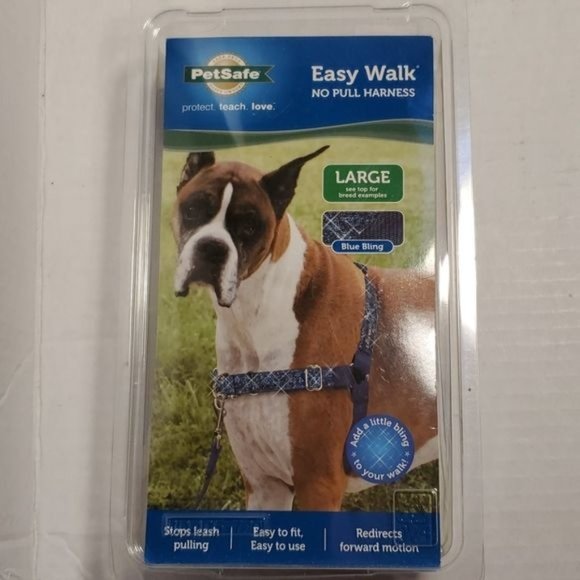 Petsafe Dog Harness Easy Walk No Pull Blue Bling Large Breeds - Picture 12 of 14